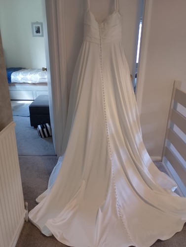 Bardot satin wedding - bardot,