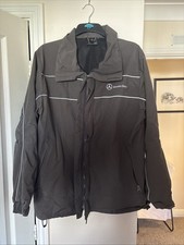 Vintage Mercedes Benz Jacket Mens Medium Black Ironhead Windbreaker