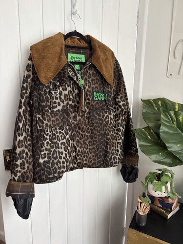 Barbour ganni leopard print - barbour,
