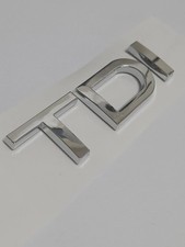 TDI CHROME LOGO BADGE EMBLEM