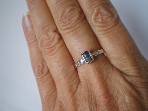 Ruby zoisite stacker ring - zoisite,