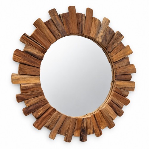 Underfoot 80cm round teak - 80cm, wall