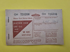 MOTOR FUEL RATION BOOK