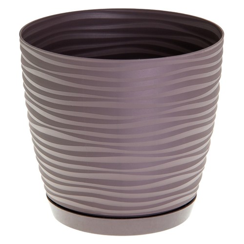 Round sahara plastic plant - sahara, pot