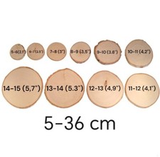 Wooden Slices 5 - 36cm Wood Log Discs SALE  Round Rustic Wedding Crafts Coasters