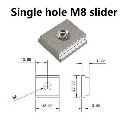 Track slot slider miter - t,