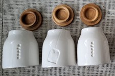 3 Habitat Haven Storage Jars Earthenware Ceramic Tea & Coffee: 2 damaged