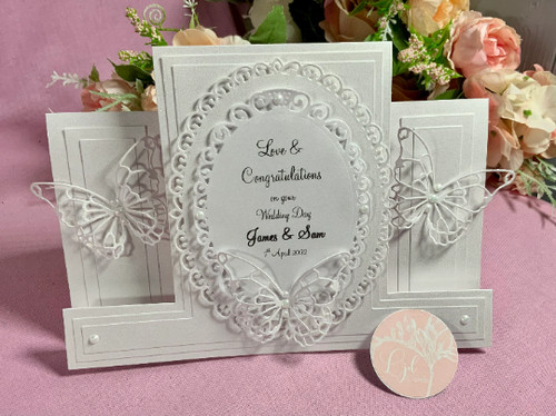 Handmade wedding card