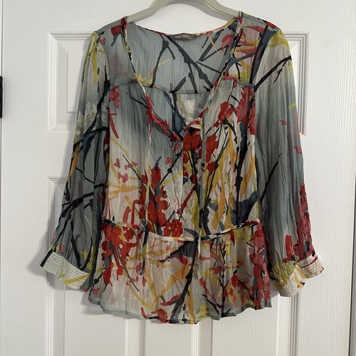 Blouse sheer floral size - blouse,