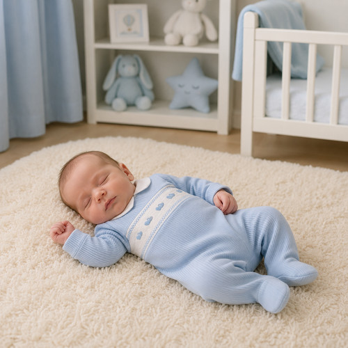 Baby boys blue - boys, smocked