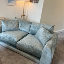 Sofa.com Carmel Mint sea spray Velour 2.5 Sofa Cosy Modern Stunning