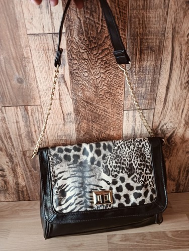Leopard print faux leather - print,