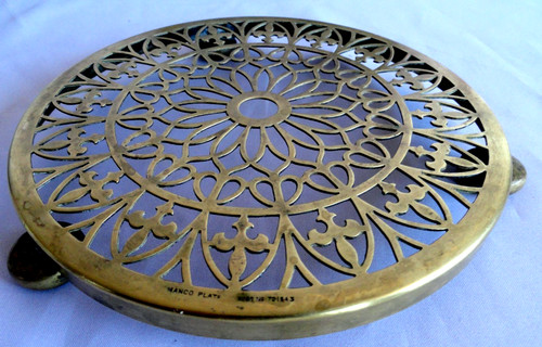 Vintage malco plate brass - malco,