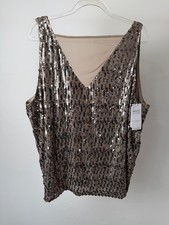 Next | Silver Sequin Vest Top