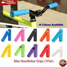 Soft Bike Handlebar Grips Hand Grip MTB BMX Premium Non-Slip Durable All Weather