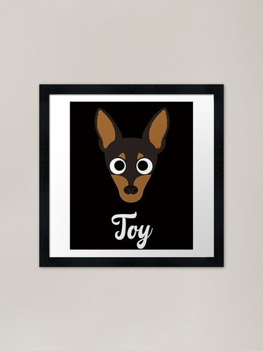 Toy terrier framed art - toy,