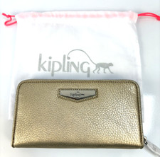 Kipling 'Nimmi' Large Leather Purse/Wallet - Golden Glow - New