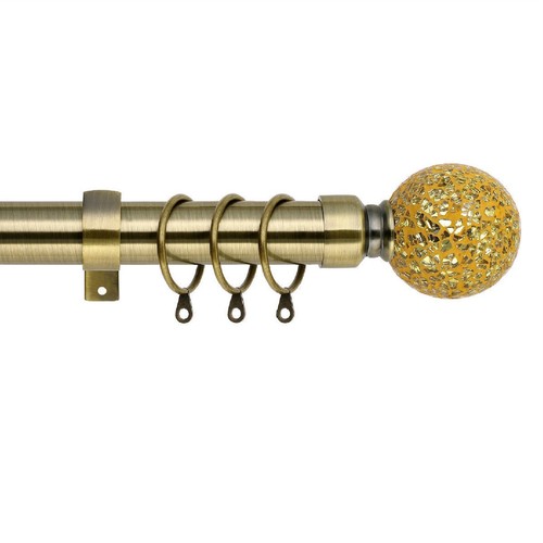 Extendable metal curtain pole - metal,