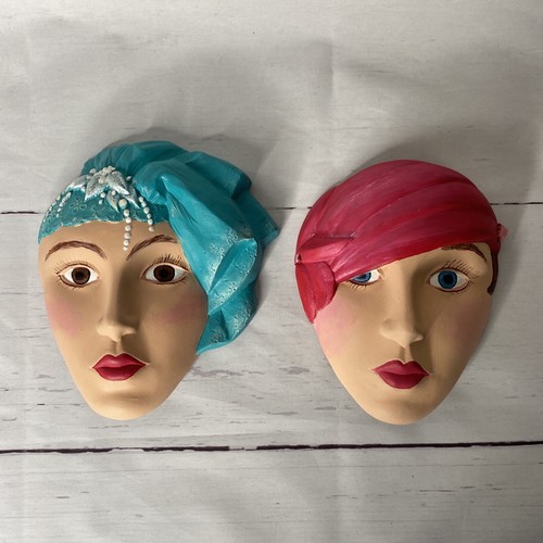 Vtg art deco lady - 2,
