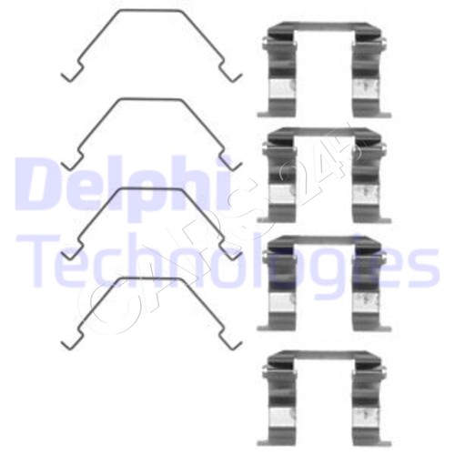 Disc brake pads accessory kit - brake,
