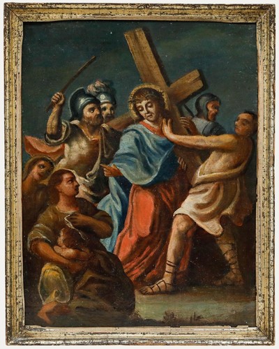 18th century oil jesus - 18th,