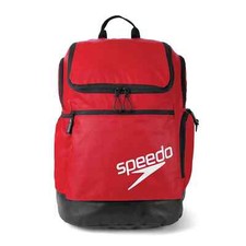 SPEEDO TEAMSTER BACKPACK 35L - RED SWIMMING BAG RUCKSACK WATERPROOF BASE RRP £48