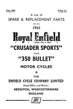 (1074) 1963 Royal Enfield 350