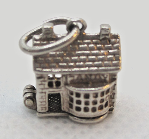 Silver vintage charm - charm, bracelet