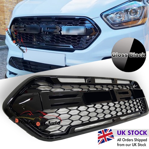Glossy black front grill for - black,