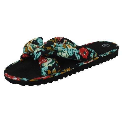 Ladies spot textile slip on - on,
