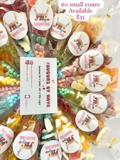 *SALE*L@@K* 30 X HALAL PRE FILLED SMALL SWEET CONES, MIXED COLOURED £20