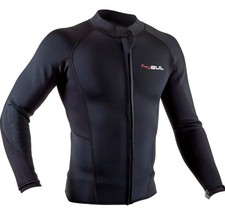 Mens Neoprene Front Zip Long Sleeve Wetsuit Jacket Gul Response Surf Swim Top
