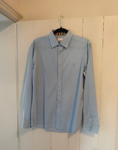 Baby blue burberry shirt - blue,