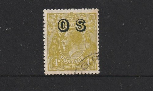 Stamps aust kgv 4d olive - ,