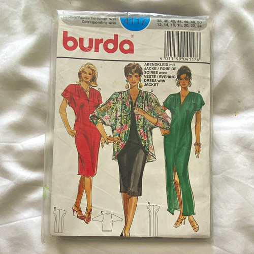 Burda 4117 evening dress - dress, with