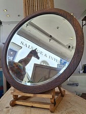 1930's Circular Oak Framed