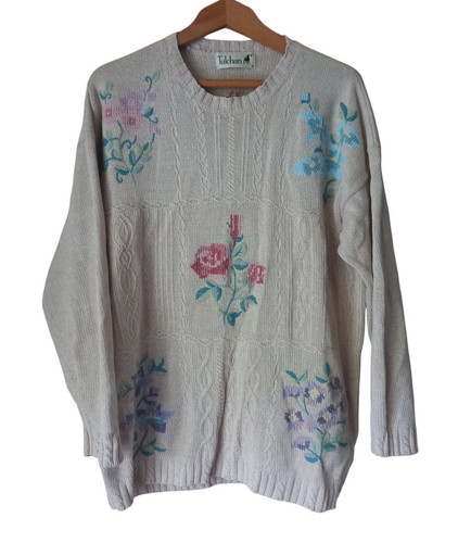 Ladies tulchan jumper - ladies, pure