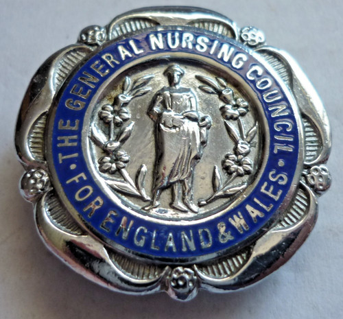 Vintage enamel badge general - vintage,