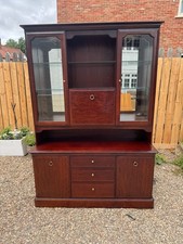 Stag Minstrel Large Wall Unit or Display Cabinet. Glass Shelves. Can Deliver