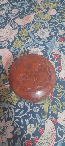 Vintage hand tooled - hand, leather