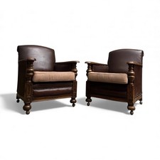 PAIR OF ANTIQUE ARMCHAIRS