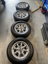 MGB 5.5x14 Minilite Alloys With Tyres
