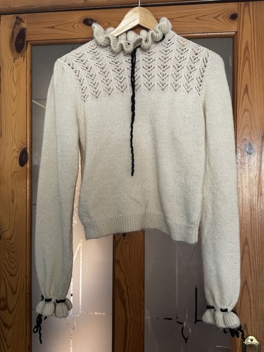 Zara cream knit sweater - zara, size