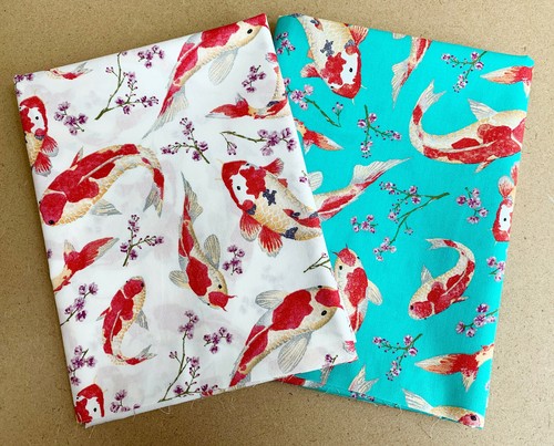Fabric the metre fish - the, koi