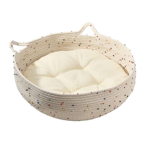 Cat bed basket weaving pet - weaving,