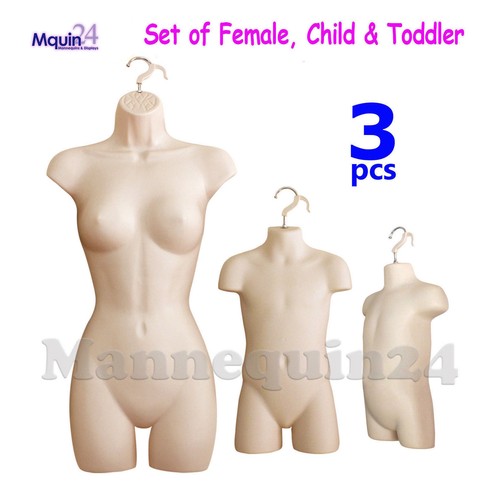 Flesh mannequin torso set - 3,