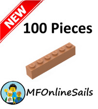 Genuine LEGO Medium Nougat 1x6