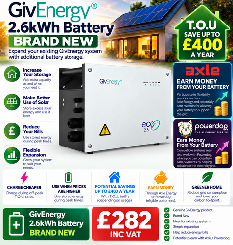 Givenergy 6kwh lifepo4 - givenergy, 2.6kwh