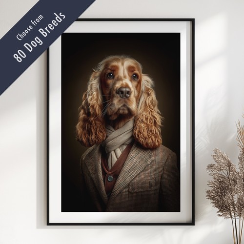 Smartly dressed dog - dog, portrait
