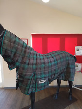 Green Grey Check Weatherbeeta Heavyweight Combo Stable Rug 5ft9 5'9" CAL 2575